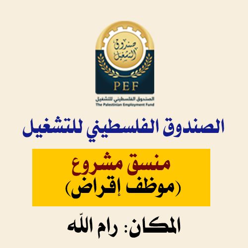  project coordinator- (Lending and Financing officer)